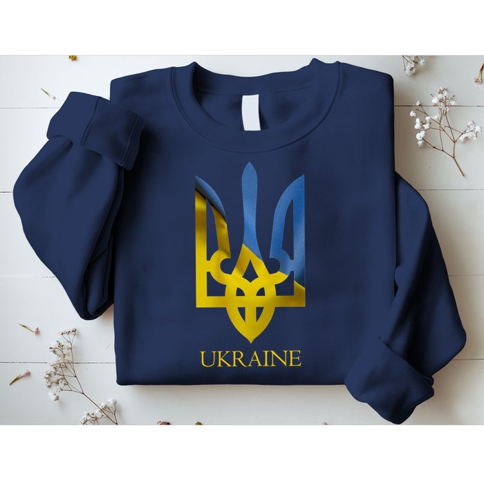 Ukraine Trident I Stand With Ukrainian Pride Support Sweatshirt