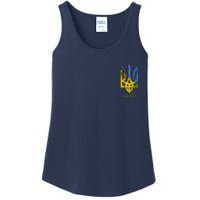 Ukraine Trident I Stand With Ukrainian Pride Support Ladies Essential Tank