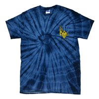 Ukraine Trident I Stand With Ukrainian Pride Support Tie-Dye T-Shirt