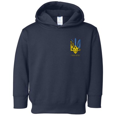 Ukraine Trident I Stand With Ukrainian Pride Support Toddler Hoodie