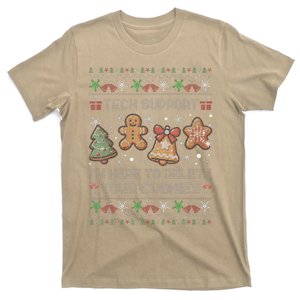 Ugly Techsupport I’M Here To Delete Your Cookies Christmas T-Shirt