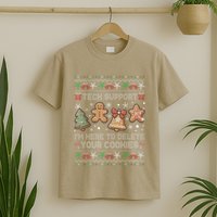 Ugly Techsupport I’M Here To Delete Your Cookies Christmas T-Shirt