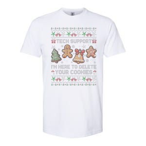 Ugly Techsupport I’M Here To Delete Your Cookies Christmas Softstyle CVC T-Shirt