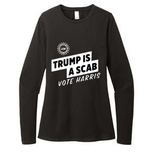 Uaw Trump Is A Scab Vote Harris Womens CVC Long Sleeve Shirt