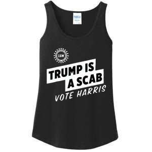 Uaw Trump Is A Scab Vote Harris Ladies Essential Tank