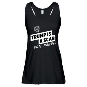 Uaw Trump Is A Scab Vote Harris Ladies Essential Flowy Tank