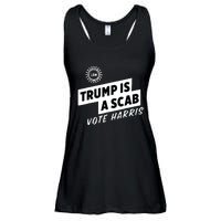 Uaw Trump Is A Scab Vote Harris Ladies Essential Flowy Tank