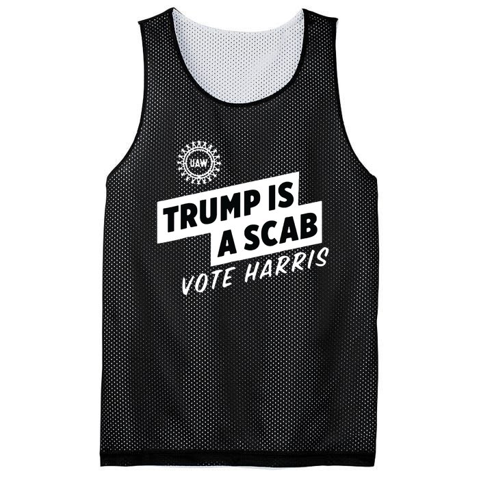 Uaw Trump Is A Scab Vote Harris Mesh Reversible Basketball Jersey Tank