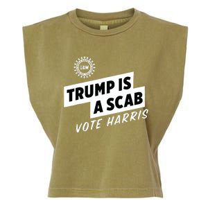 Uaw Trump Is A Scab Vote Harris Garment-Dyed Women's Muscle Tee