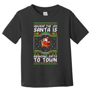 Unwrap The Joy SantaS Gifts Are Coming To Town Toddler T-Shirt