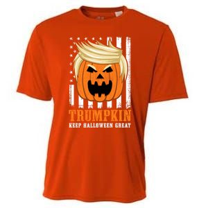 Usa Trumpkin Keep Halloween Great Funny Great Gift Cooling Performance Crew T-Shirt