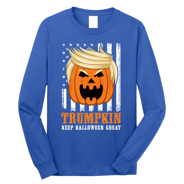 Usa Trumpkin Keep Halloween Great Funny Great Gift Long Sleeve Shirt