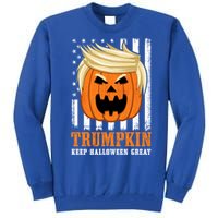 Usa Trumpkin Keep Halloween Great Funny Great Gift Tall Sweatshirt