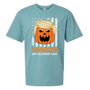 Usa Trumpkin Keep Halloween Great Funny Great Gift Sueded Cloud Jersey T-Shirt