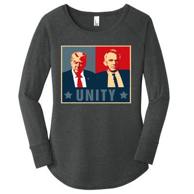 Unity Trump Kennedy Jr For President Trump 2024 Presidential Women's Perfect Tri Tunic Long Sleeve Shirt