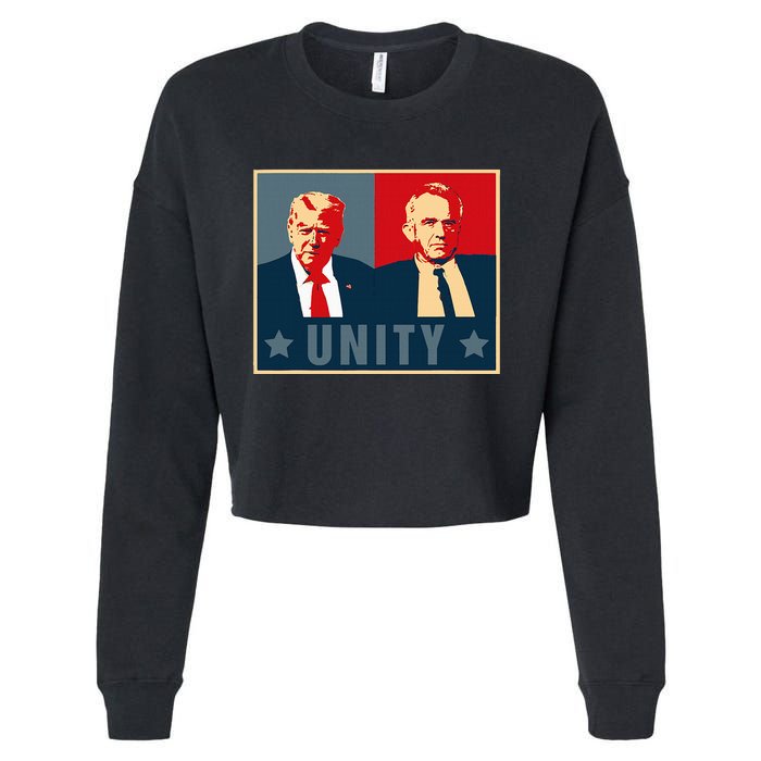 Unity Trump Kennedy Jr For President Trump 2024 Presidential Cropped Pullover Crew