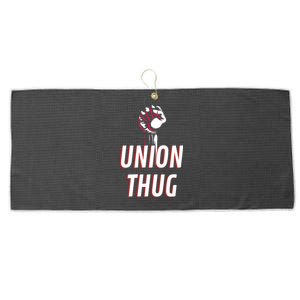 Union Thug Labor Day Union Worker Meaningful Gift Large Microfiber Waffle Golf Towel