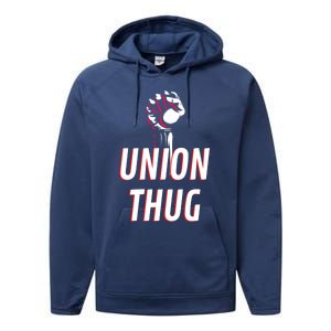 Union Thug Labor Day Union Worker Meaningful Gift Performance Fleece Hoodie