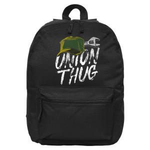 Union Thug Labor Day Skilled Union Laborer Worker Design 16 in Basic Backpack