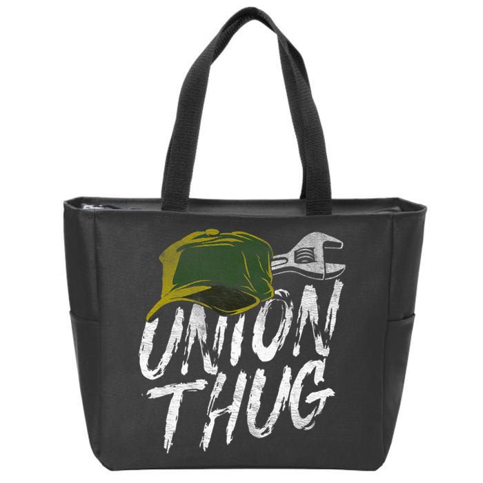 Union Thug Labor Day Skilled Union Laborer Worker Design Zip Tote Bag