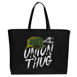 Union Thug Labor Day Skilled Union Laborer Worker Design Cotton Canvas Jumbo Tote