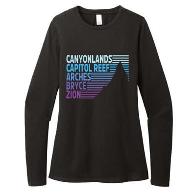 Utahs The Mighty Five National Parks Womens CVC Long Sleeve Shirt