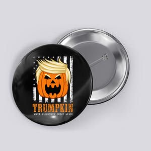 USA Trumpkin Make Halloween Great Again Funny Button