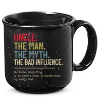 Uncle The Man The Myth The Bad Influence He Knows Everything 15oz Campfire Ceramic Mug