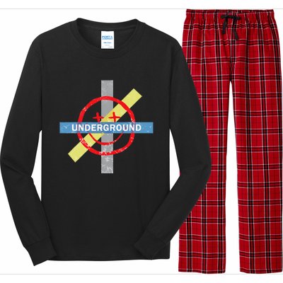 Underground Techno Music Long Sleeve Pajama Set