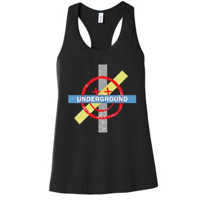 Underground Techno Music Women's Racerback Tank