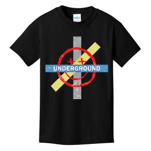 Underground Techno Music Kids T-Shirt