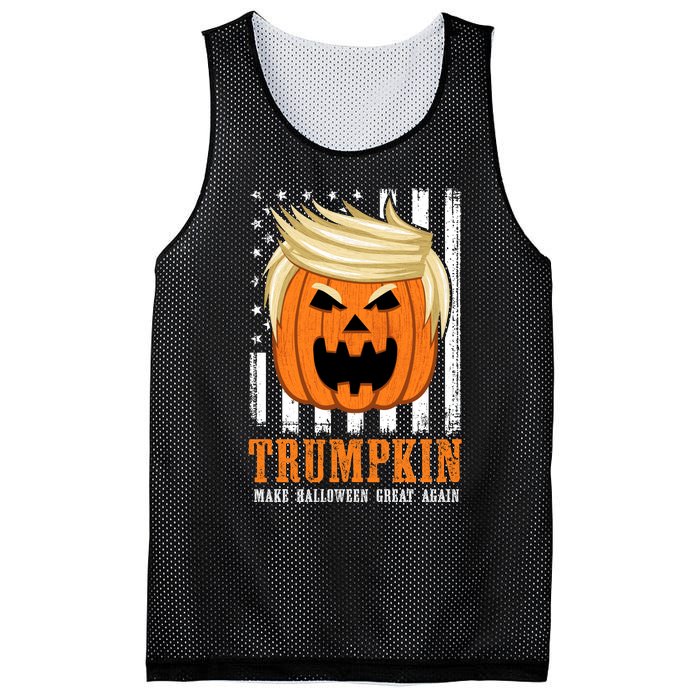 USA Trumpkin Make Halloween Great Again Mesh Reversible Basketball Jersey Tank