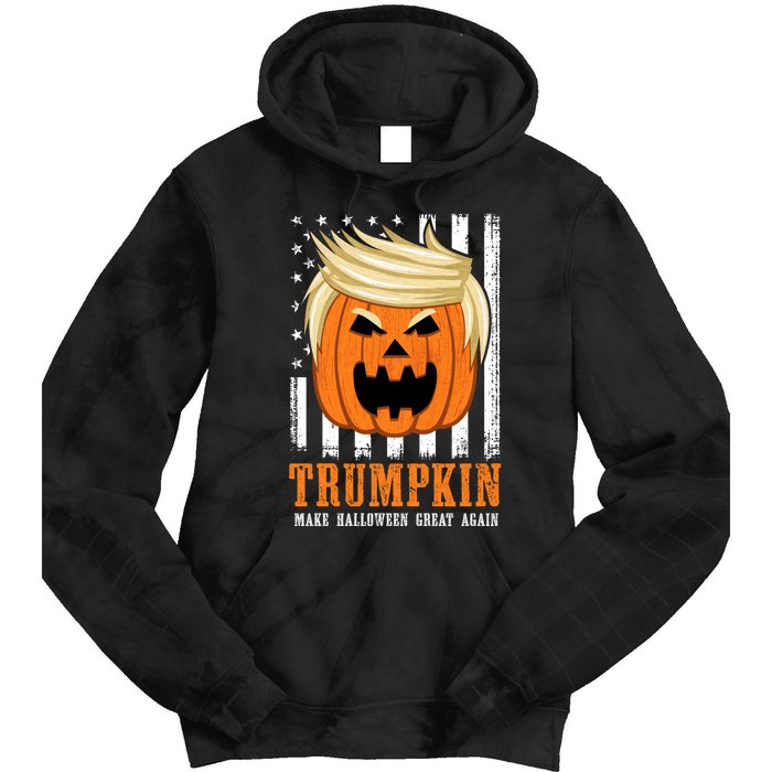 USA Trumpkin Make Halloween Great Again Tie Dye Hoodie