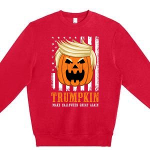 USA Trumpkin Make Halloween Great Again Premium Crewneck Sweatshirt