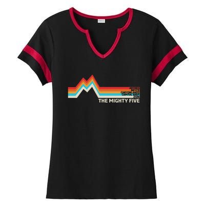 Utahs The Mighty Five National Parks Swea Ladies Halftime Notch Neck Tee