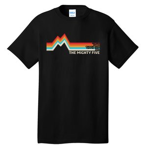 Utahs The Mighty Five National Parks Swea Tall T-Shirt