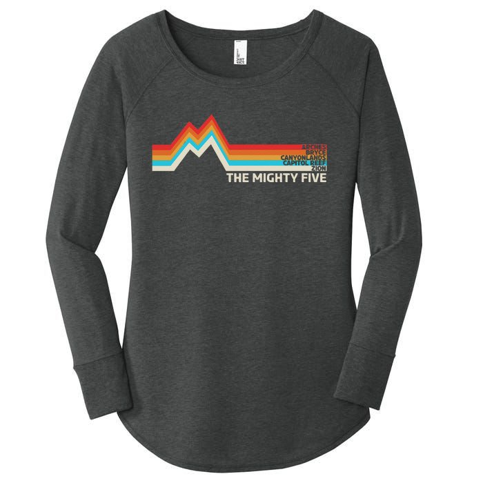 Utahs The Mighty Five National Parks Swea Women's Perfect Tri Tunic Long Sleeve Shirt