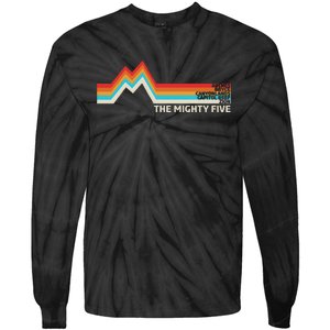 Utahs The Mighty Five National Parks Swea Tie-Dye Long Sleeve Shirt