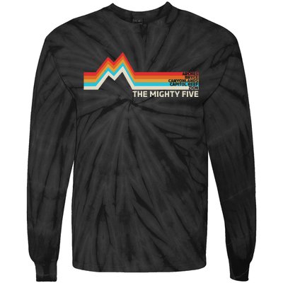 Utahs The Mighty Five National Parks Swea Tie-Dye Long Sleeve Shirt