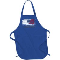 Uncle The Myth Legend American Usa Flag Father’s Day Cool Gift Full-Length Apron With Pockets