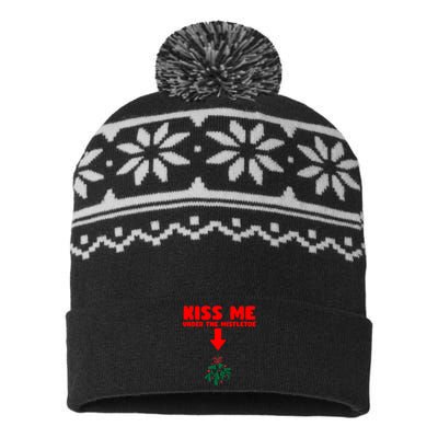 Under The Mistletoe Christmas USA-Made Snowflake Beanie