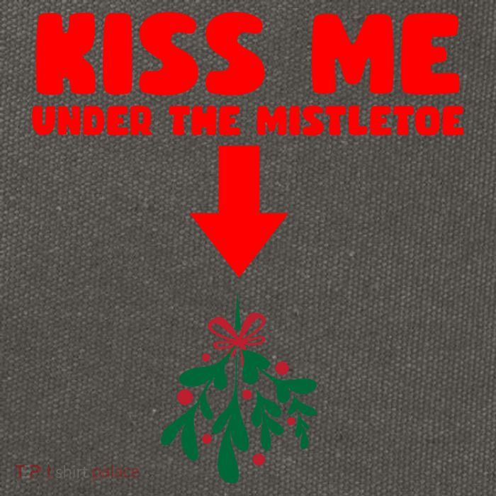 Under The Mistletoe Christmas Cotton Canvas Backpack