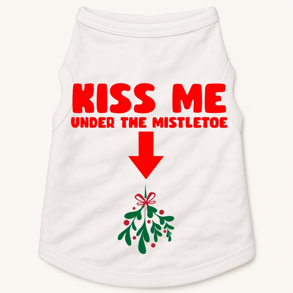 Under The Mistletoe Christmas Doggie Tank