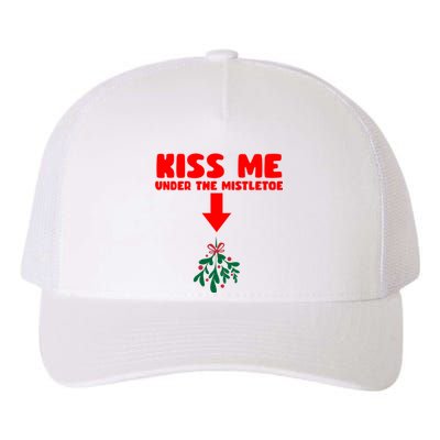 Under The Mistletoe Christmas Yupoong Adult 5-Panel Trucker Hat