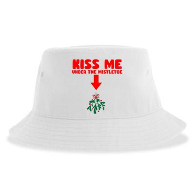 Under The Mistletoe Christmas Sustainable Bucket Hat