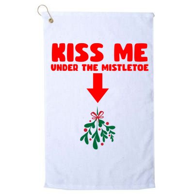 Under The Mistletoe Christmas Golf Towel