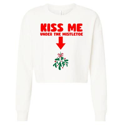 Under The Mistletoe Christmas Cropped Pullover Crew