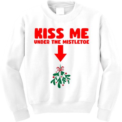 Under The Mistletoe Christmas Kids Sweatshirt