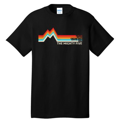 Utahs The Mighty Five National Parks Tall T-Shirt