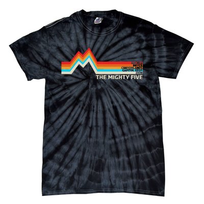 Utahs The Mighty Five National Parks Tie-Dye T-Shirt